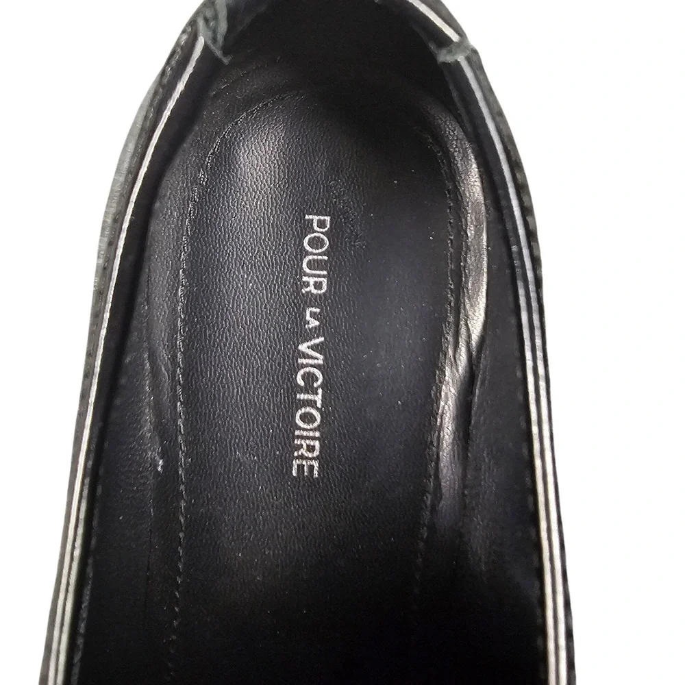 Pour La‎ Victoire Oxford Platform Shoes Leather Leopard Pony Hair Dark Academia